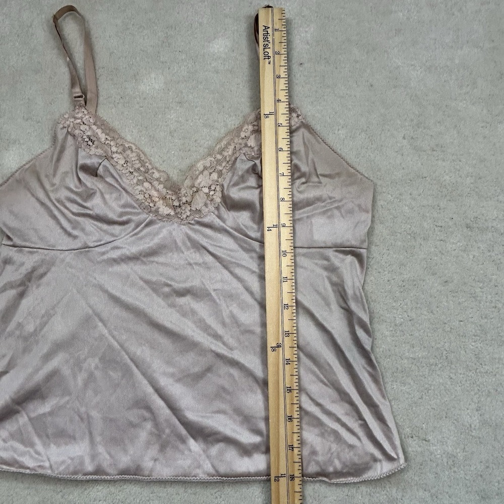 Vintage Vassarette Camisole Womens 34 Lace Nylon Lingerie USA 80s - Picture 5 of 8